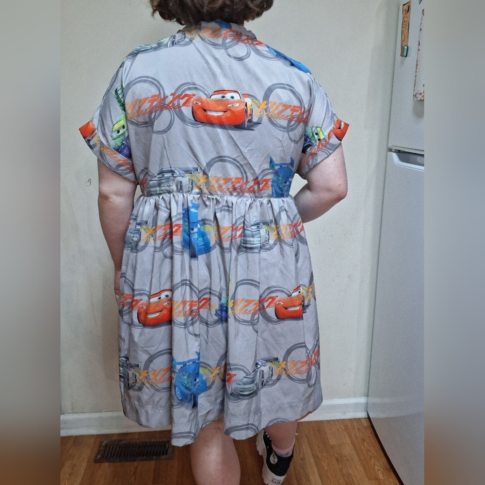 Grey Lightening Mcqueen dress (size XL-2X) - Picture 6 of 6